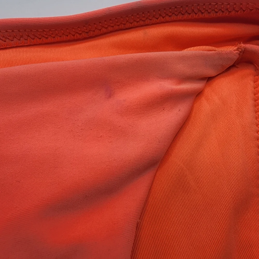 Aerie Neon‎ Orange Tie Waist Cheekiest Bikini Bottom Nwt Size XL